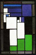 Theo van Doesburg Stained-glass Composition Female Head. France oil painting artist